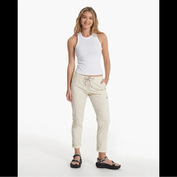 Vuori Ripstop Pant in Natural Medium Gorpcore Activewear Utility - Picture 4 of 16